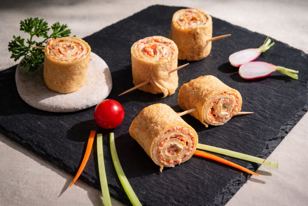 Rouleaux de crêpes au petit épeautre